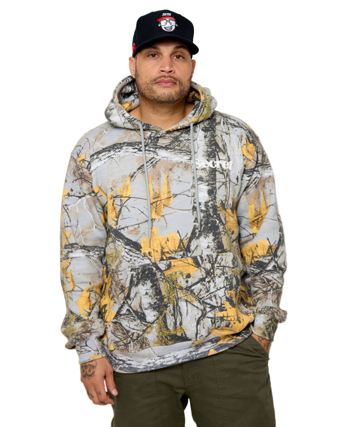 Woodland Camo Hoodie Secret Scientist - Power Drip