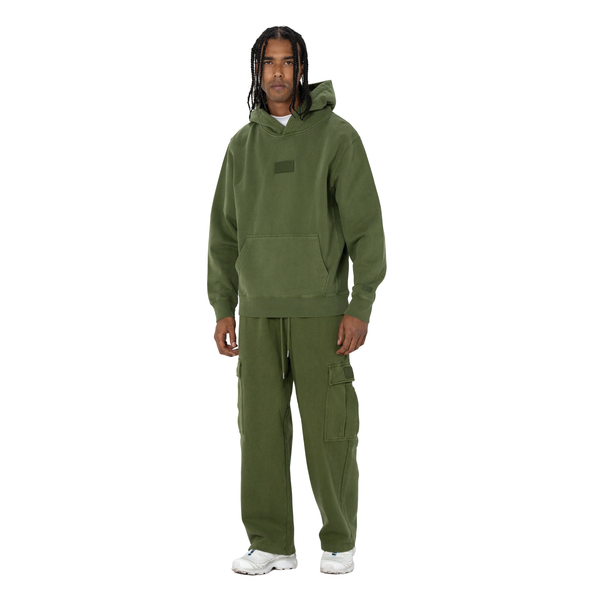 Pro Club Men's Heavyweight Vintage Wash Cargo Sweat - Power Drip